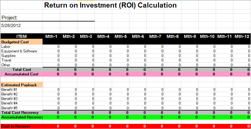 Return on Investment (ROI) Tool